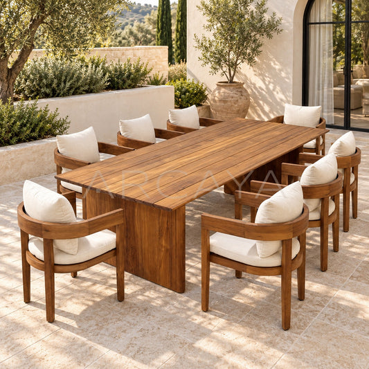 Balmain Burmese Teak Outdoor Dining Set - main
