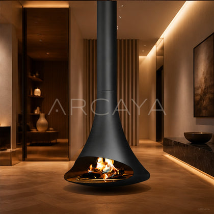 Blanche Hanging Fireplace - scene