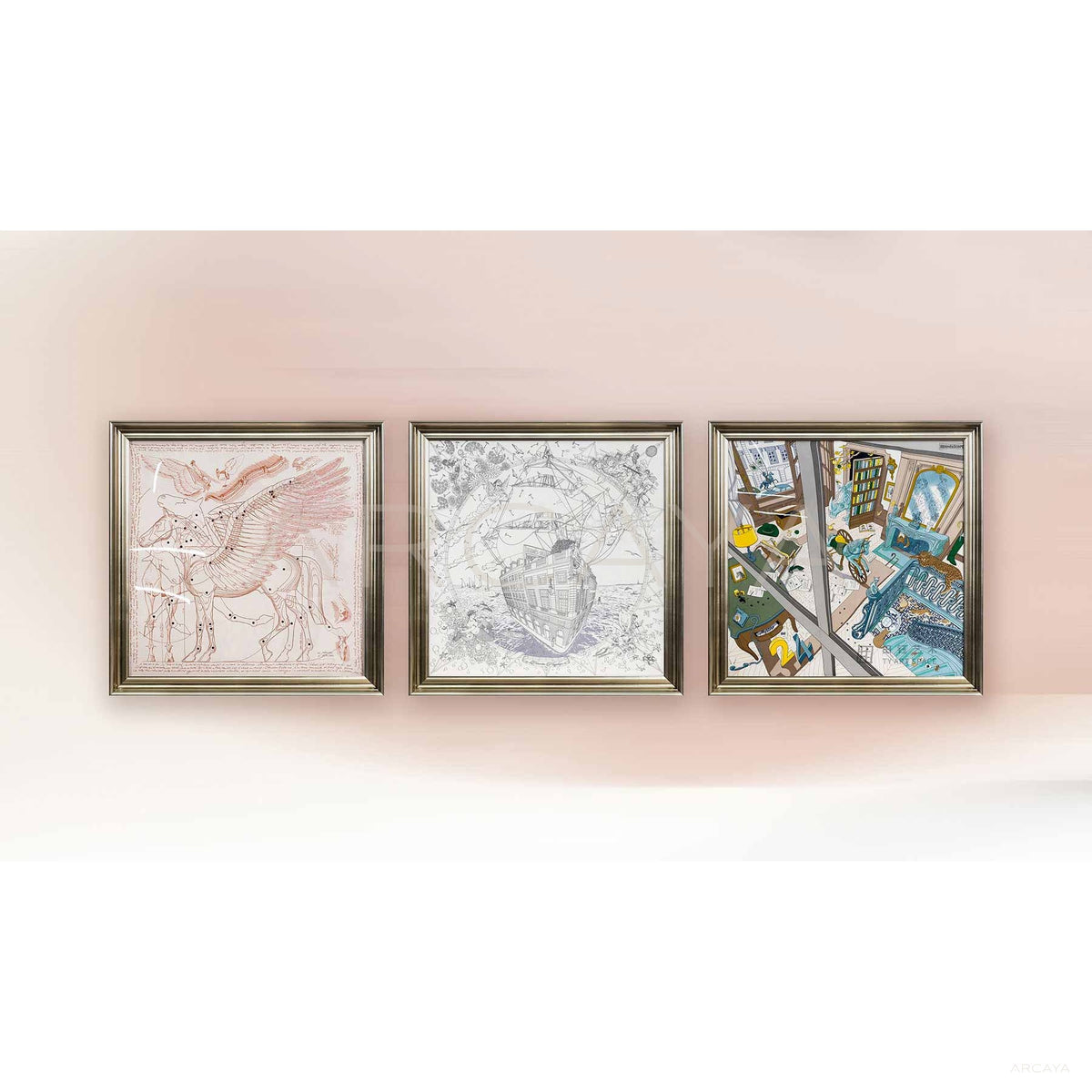 Wall Art Set 2411G0150 in detail