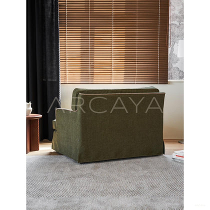 Souffle Vintage Green Sofa - scene