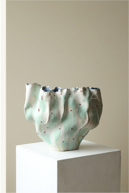 Jingdezhen Wabi Sabi Handmade Floor Vase - scene