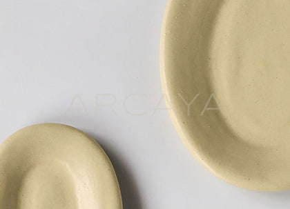 Amu Collab Chinese Oval Ceramic Plate - scene