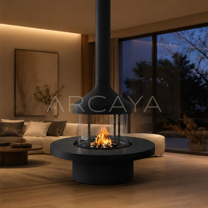 Miles Hanging Fireplace - main