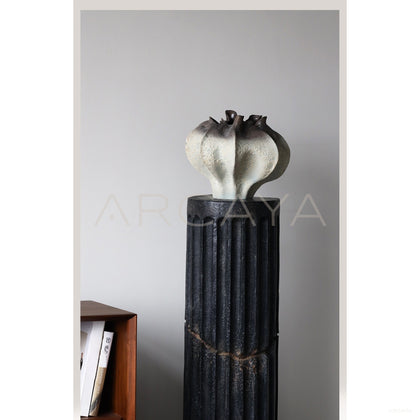 Wabi Sabi Hand Pinched Textured Ceramic Vase - scene