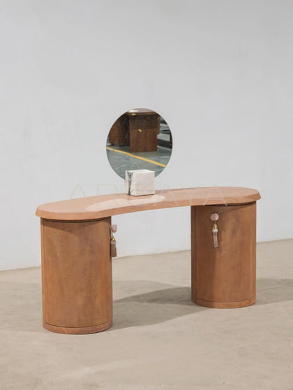 Custom Solid Wood Vanity Table - scene