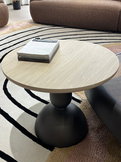 Starry Black Nesting Round Coffee Table - detail