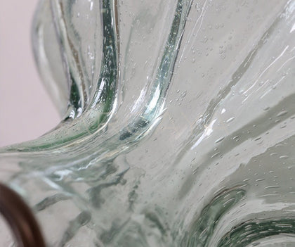 Clear Glass Large Floor Vase Vintage - scene