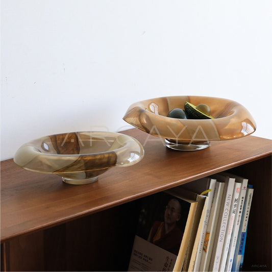 Vintage Glass Fruit Bowl Mid Century - main