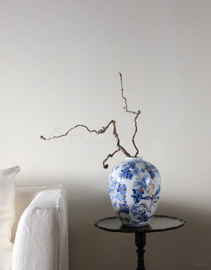 Jingdezhen Blue White Art Vase Entryway - scene