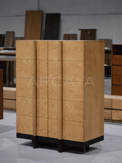 Custom Solid Wood Shoe Cabinet - scene