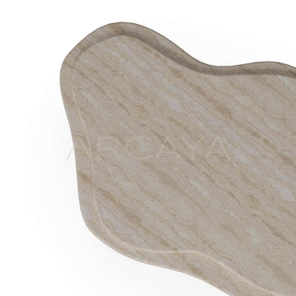 Aston Shiqi Geometric Stone Coffee Table - scene