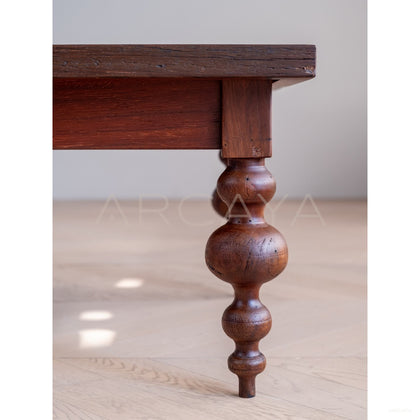 Raffles Concrete Rattan Table - scene
