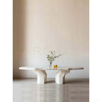 Pushi Raw Stone Table - scene