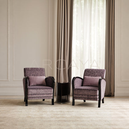 Amaya Sky Purple Armchair - main
