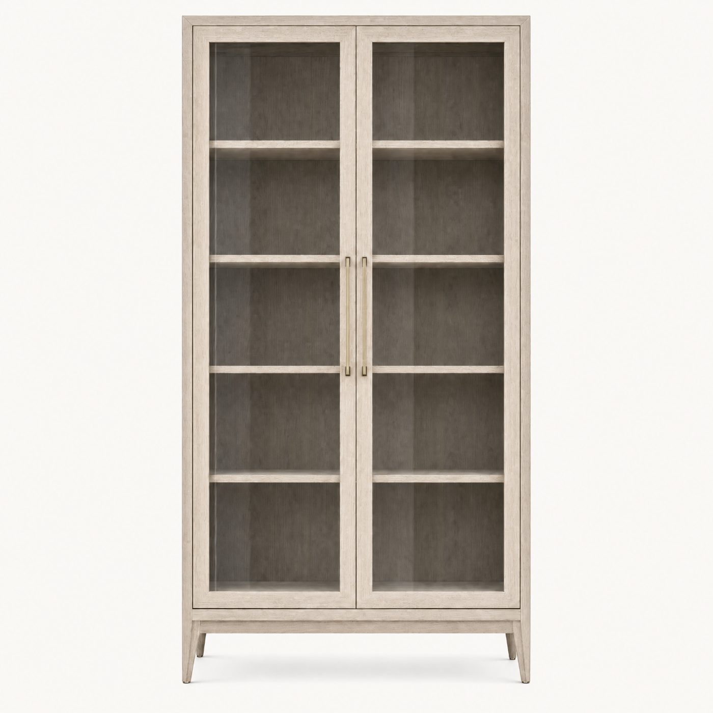 Colton Fluted Oak Display Cabinet