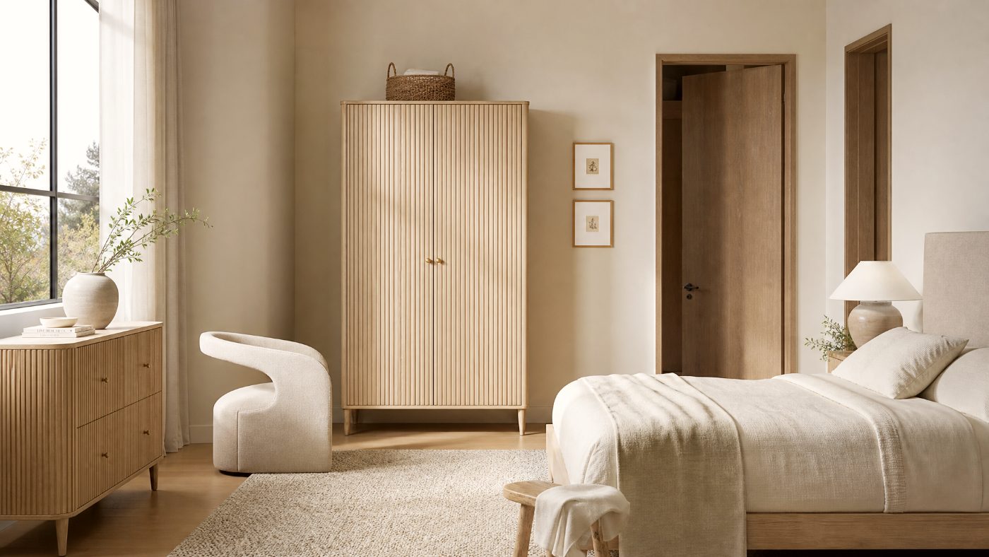 Cabinets in a modern room