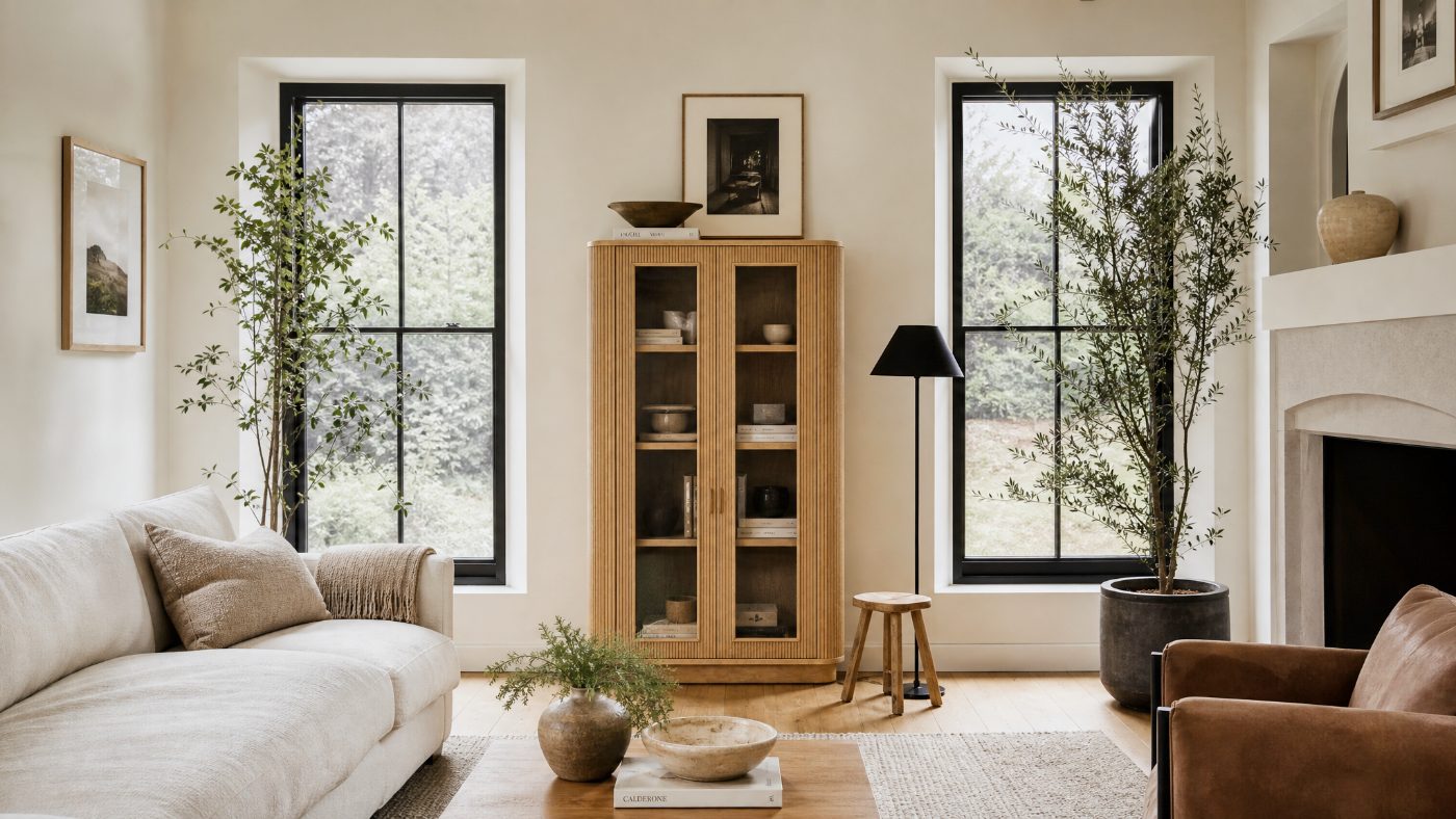 Cabinets in a modern room