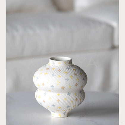 Dadan Hand Painted Double Gourd Vase - main