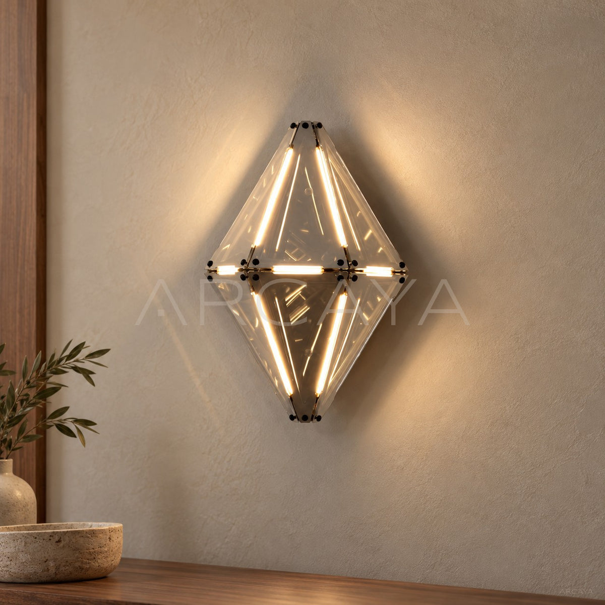 Prism Single Diamond Wall Light 95372 - main