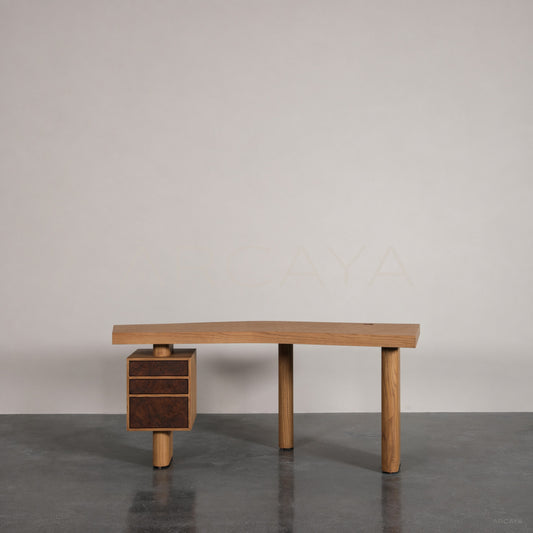 Mid Century Sculptural Desk - main