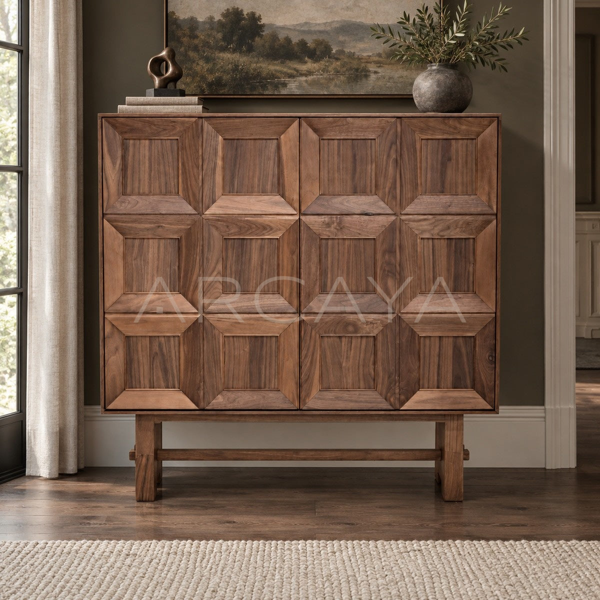 Black Walnut Solid Wood Sideboard - main