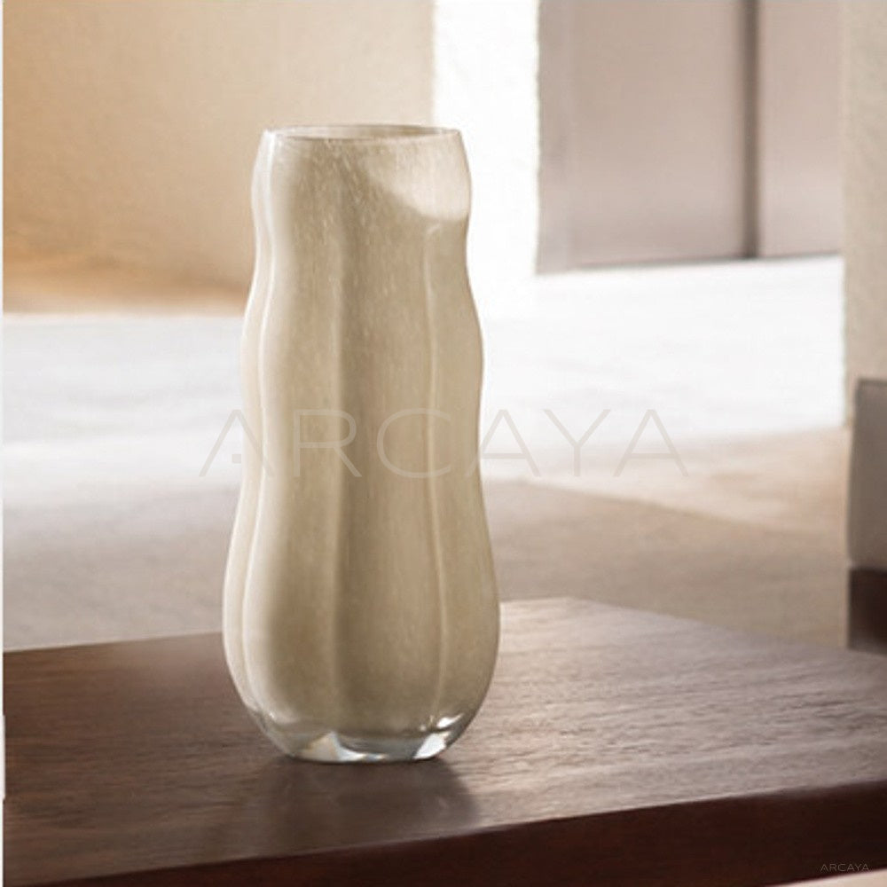 Handmade Pleated Glass Vase - main