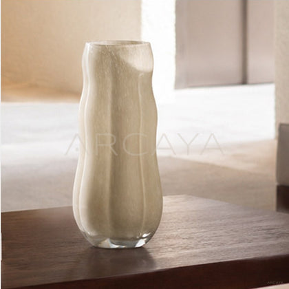 Handmade Pleated Glass Vase - main