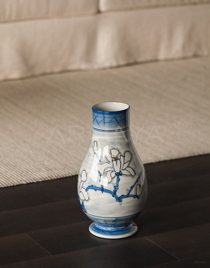 Jingdezhen Blue White Porcelain Vase Song Style - scene