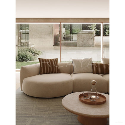 Naturalist Curved Sofa - scene