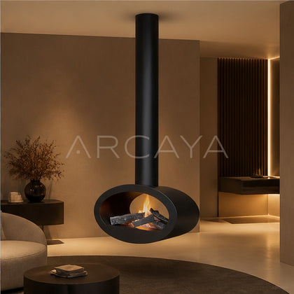 Baron Hanging Fireplace - scene