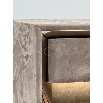 Italian Velvet Multi Drawer Chest - scene