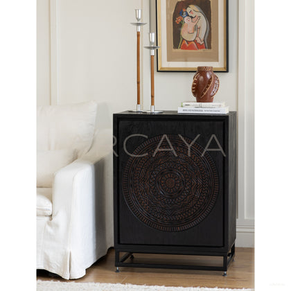 Teak Small Side Cabinet - scene