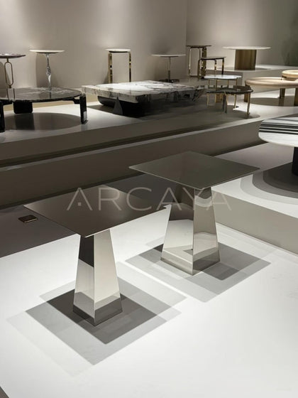 Italian Style Marble Side Table - scene