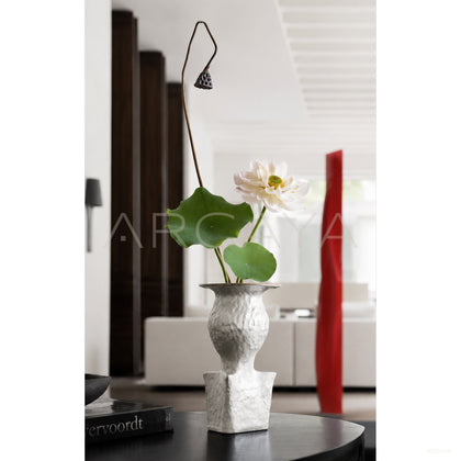 Dadan Silver Glaze Vase Living Room - scene
