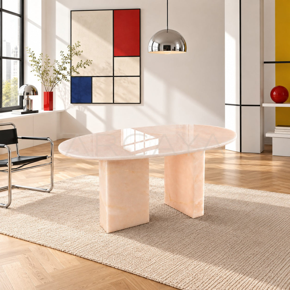 Pink Jade Stone — Tables in detail
