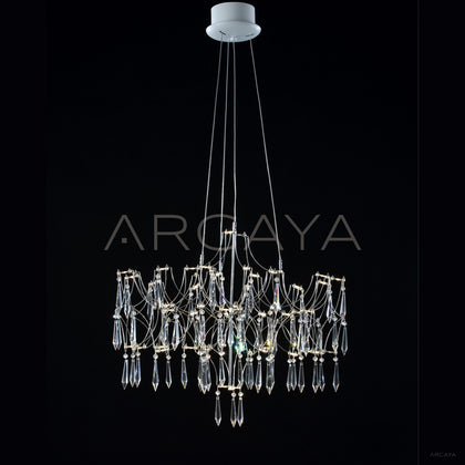 Crystal Chain Web Pendant Light 97244 - scene