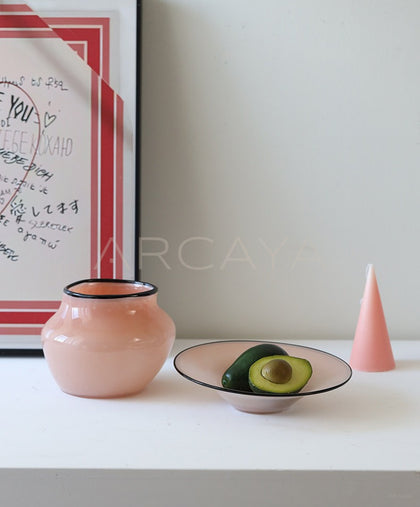 Handmade Glass Fruit Bowl Coffee Table - scene