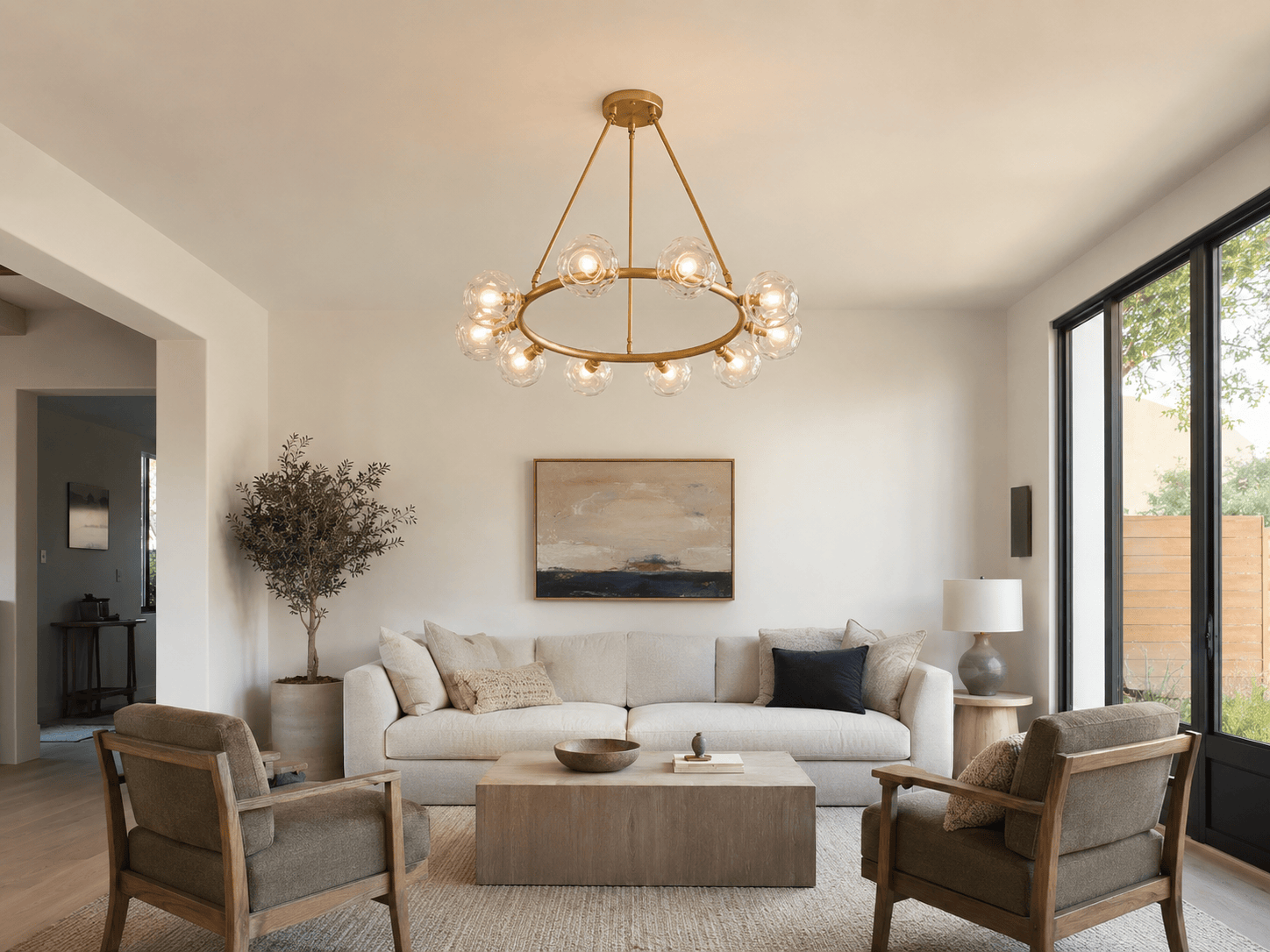 Ceiling Lighting in a modern room