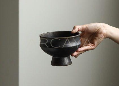 Amu Collab Vintage Footed Ceramic Bowl - scene
