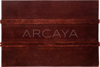 Brick Red Wool Line Rug Dsm P028 C02 - scene