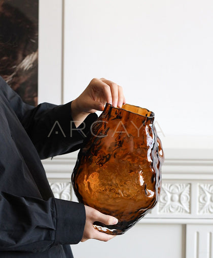 Modern Glass Hydroponic Vase - scene