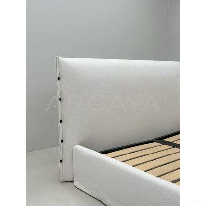 Designer Fabric Bed - scene