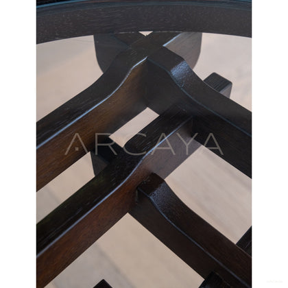 Tenon Nexus Glass Table - scene