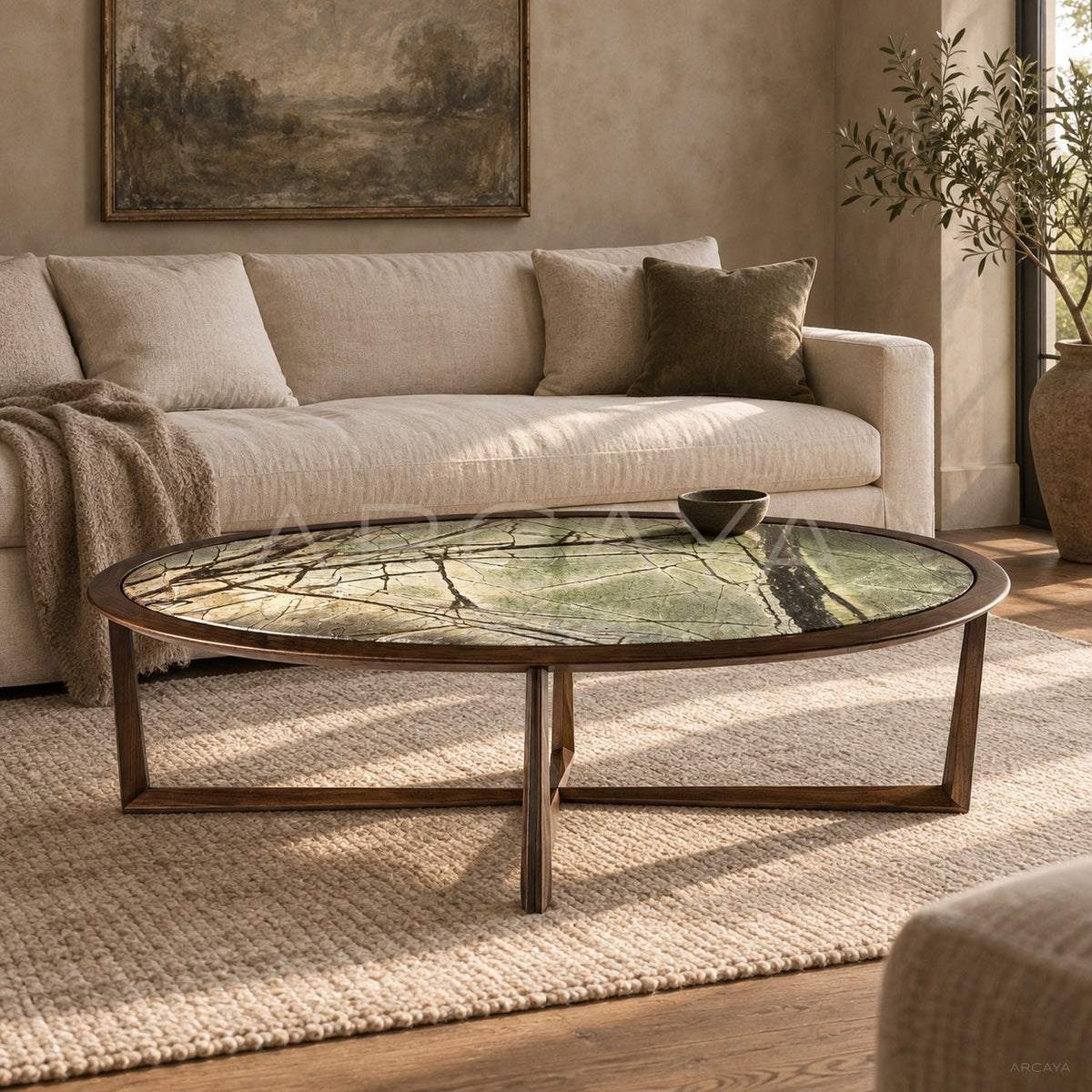 Aston Yanyu Brazilian Stone Coffee Table in detail