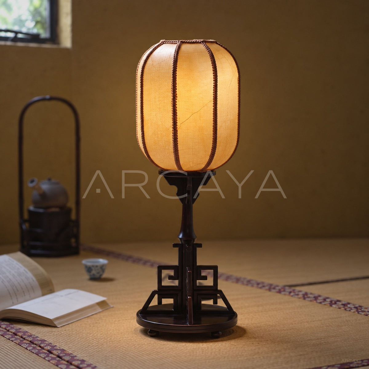 Bamboo Frame Lantern Table Lamp - main