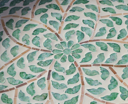 Nanyang Shell Inlay Mobile Side Table - scene