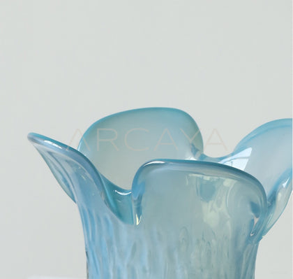 Glazed Glass Petal Vase - scene
