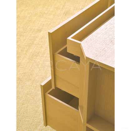 Italian Minimalist Oak Sideboard - scene