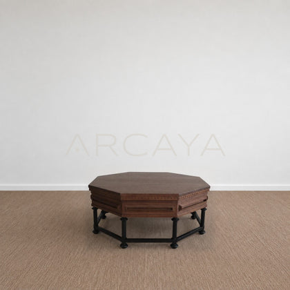 Forge Carved Octagonal Coffee Table - main