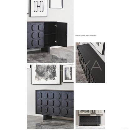 Mid Century Charcoal Relief Sideboard - scene